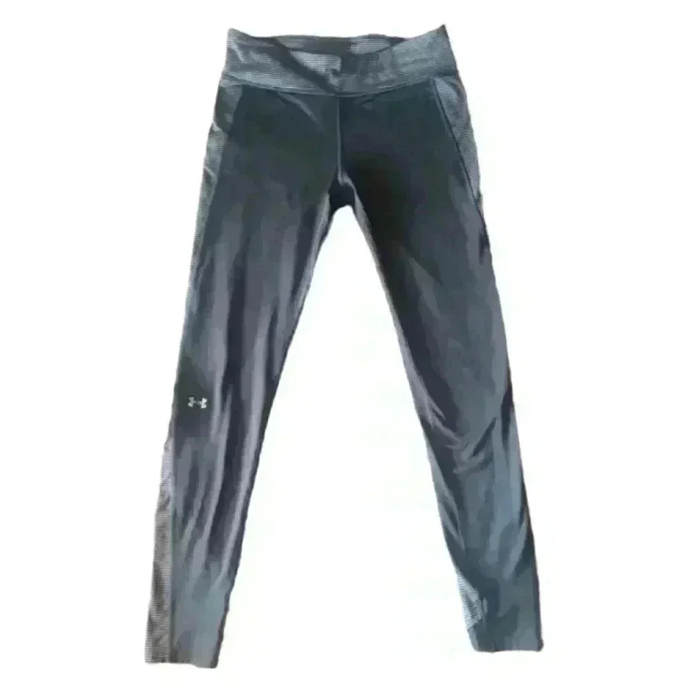 Under Armour Womens Gray Mid Rise Compression Leggings S